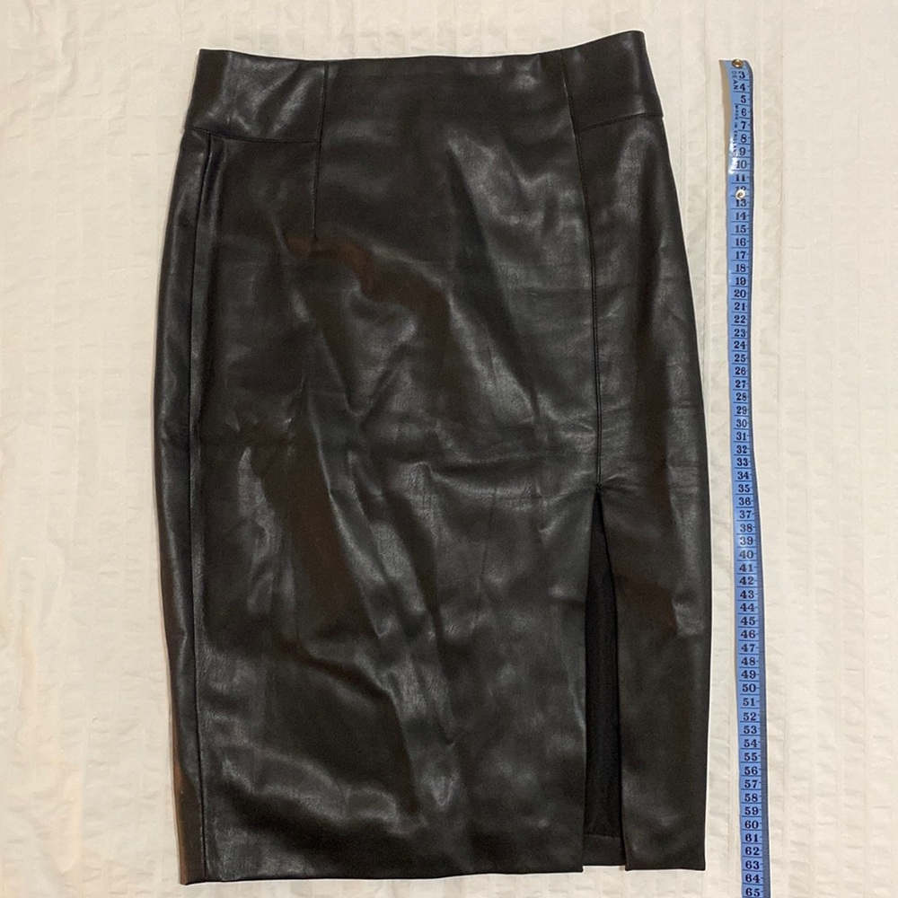H&M leather pencil skirt